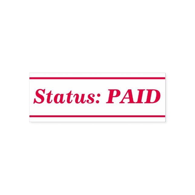 Minimal "Status: PAID" Rubber Stamp (Design)