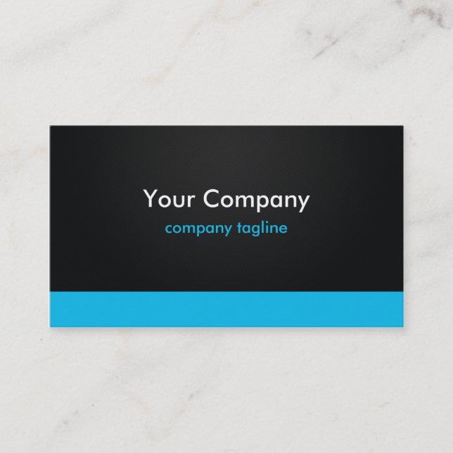 Minimal Stripe (Blue) Business Cards (Front)