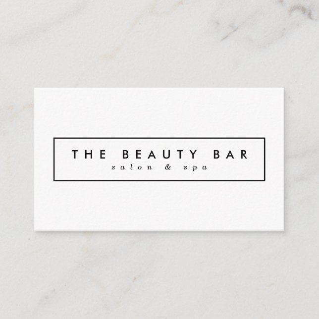 Minimal Stylish Appointment Business Cards (Front)