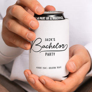 Minimal Stylish Bachelor Party Favours Can Cooler