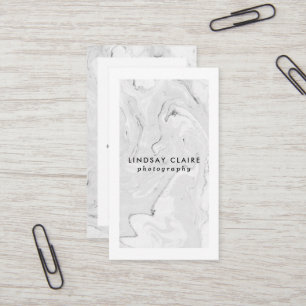 Minimal Stylish Marble Business Cards
