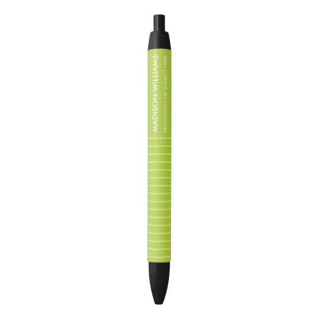 Minimal Stylish Trendy Modern Black Ink Pen (Front Vertical)