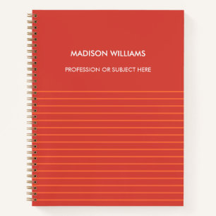 Minimal Stylish Trendy Modern Notebook