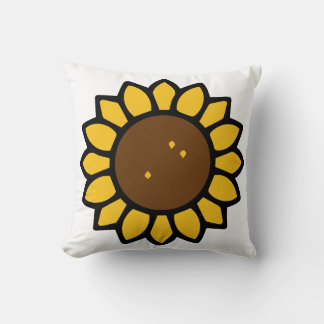 Minimal Sunflower Design Cushion