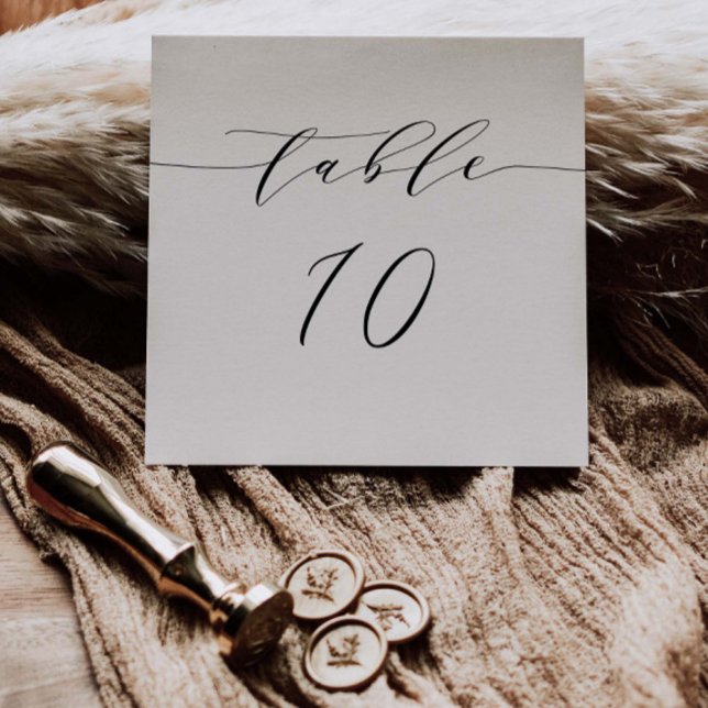 Minimal Table Number Card Reception Seating O100 (Creator Uploaded)