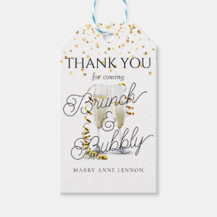 Minimal Text Bridal Shower Gift Tags