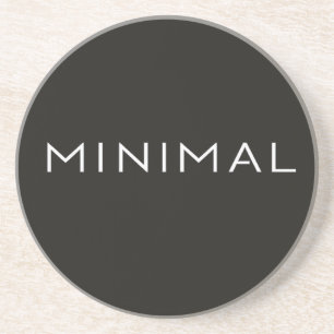 Minimal Text Design – Clean Aesthetic Typography Coaster