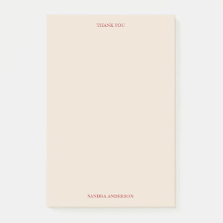 Minimal Thank You Post-it Notes