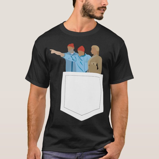 Minimal The Life Aquatic With Steve Zissou Poster  T-Shirt (Front)