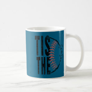 Minimal Tis Season Baseball Softball Funny Coffee Mug