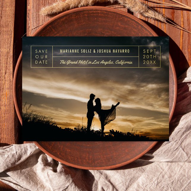 Minimal Titleblock Photo Save the Date (Creator Uploaded)