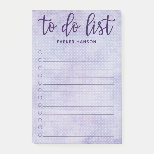 Minimal To Do List Post-it Notes (Front)