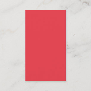 Minimal Tomato Red Calling Card – Customisable