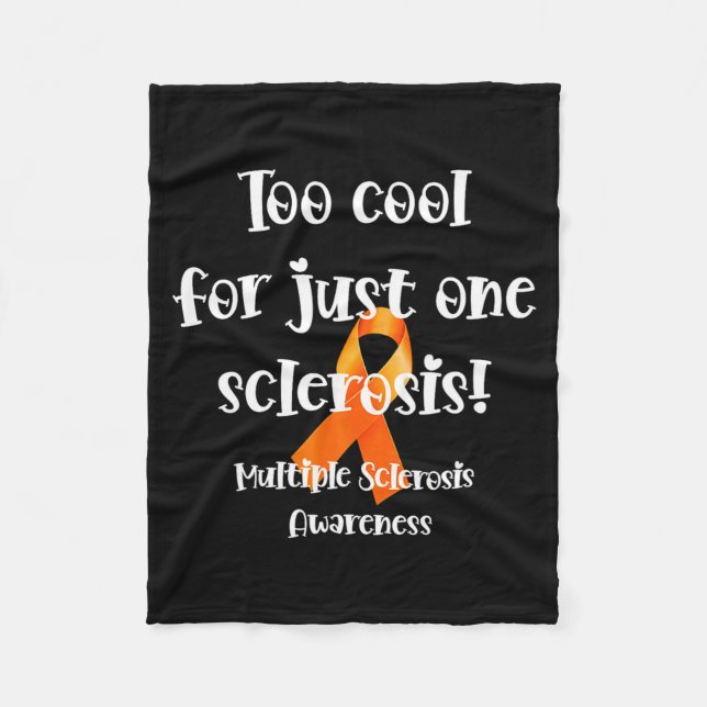 Minimal Too Cool For Just One Fleece Blanket (Front)