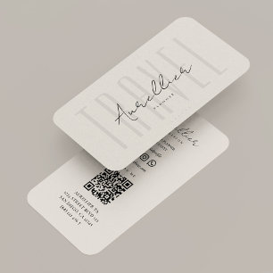 Minimal Travel Planner Tour Adventure Agency Sand Business Card