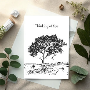 Minimal Tree — Sympathy Card