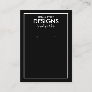 Minimal Trendy Modern Earring Display Card