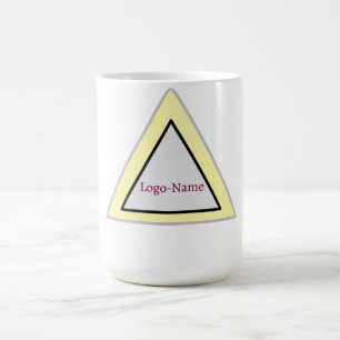 Minimal Triangle Logo Design Coffee Mug
