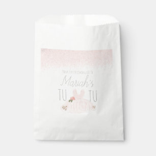 Minimal Tutu Girl's Birthday Turning Two Glitter   Favour Bag