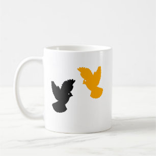 Minimal Twin Birds Astrology Coffee Mug