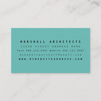 Minimal Two Tone Custom Colour Business Card
