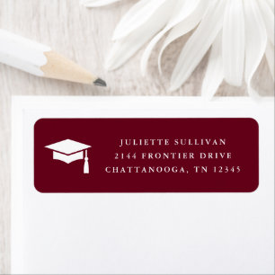 Minimal Type Graduation Return Address Label