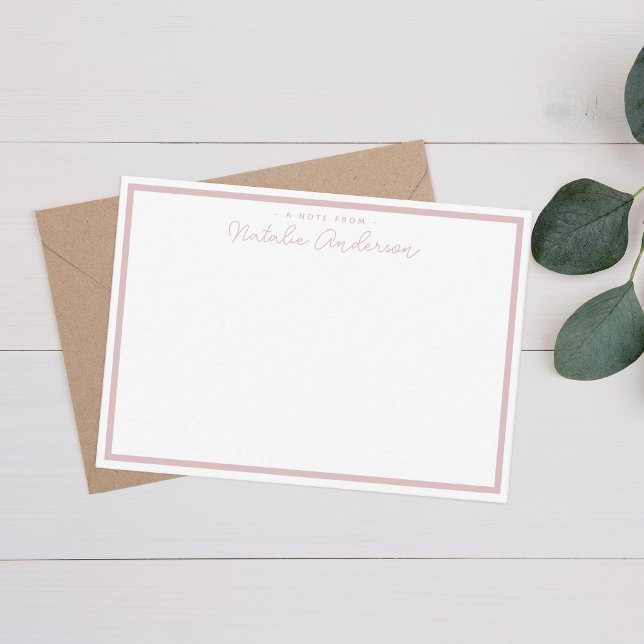 Minimal Typography Casual Script Pastel Pink Card (Creator Uploaded)