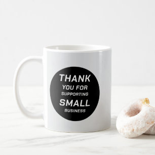 Minimal Typography Funny Small Business Coffee Mug