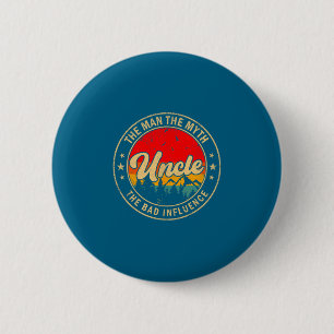 Minimal Uncle Man Myth Bad Influence 6 Cm Round Badge