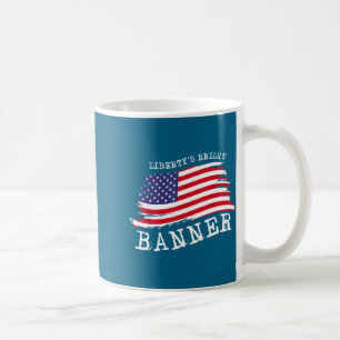 Minimal Usa Patriotic American Flag Freedom Coffee Mug