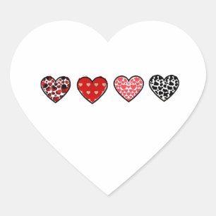minimal valentine hearts / “cute love pattern” heart sticker