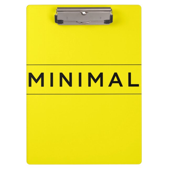 Minimal Vibes Clipboard (Front)