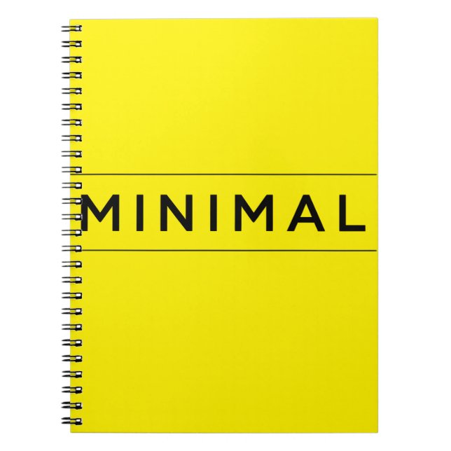 Minimal Vibes Notebook (Front)