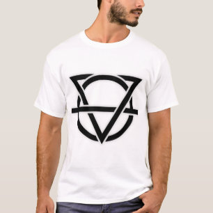 Minimal Void Symbol White Aesthetic Streetwear Log T-Shirt
