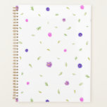 Minimal Watercolor Floral Pattern Planner<br><div class="desc">Celebrate the season with simplicity using this Minimal Watercolor Floral Pattern Planner—an ideal Christmas gift for moms and teachers who prefer clean, understated design. The cover features a subtle watercolor floral motif against a white background, and inside, undated monthly and weekly spreads keep everything organized. With seasonal planning pages for...</div>