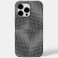 Minimal Wavy Black and White Optical Illusion