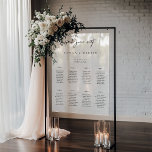 Minimal Wedding Frosted Acrylic Seating Chart Sign<br><div class="desc">Add a touch of minimal elegance to your special day with this Acrylic Sign. The clean and modern layout ensures that the sign is both stylish and easy to read. Our sign is perfect for couples who want to simplify their wedding planning process without sacrificing style. Personalise this elegant sign...</div>