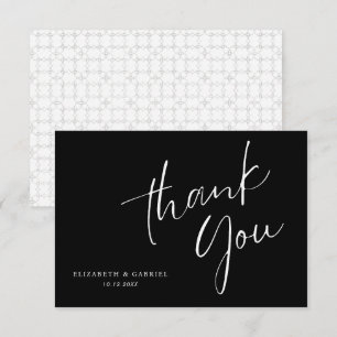 Minimal Wedding Handwritten Thank You Card