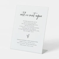 Minimal Wedding Memorial Sign Family Remembrance