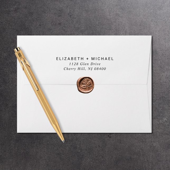 Minimal Wedding Return Address Envelope (Creator Uploaded)