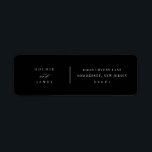 Minimal Wedding Return Address Labels Stickers<br><div class="desc">Our minimal address labels are perfect for mailing your save the dates or wedding invitations. This item is part of our Goldie collection G100,  please shop our store for matching products.</div>