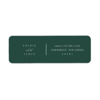 Minimal Wedding Return Address Labels Stickers