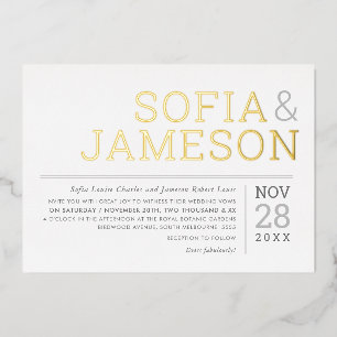 MINIMAL WEDDING simple modern type soft pale grey