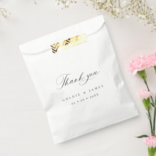 Minimal Wedding Thank You Favour Treat Gift Boxes Bag (Sealed)