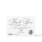 Minimal White Black Script Customer Thank You