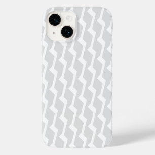 Minimal White Geometric Pattern Phone Case