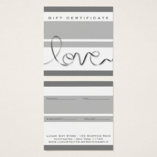 Minimal White Grey Stripes Love Modern Chic Manly