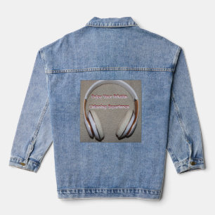 Minimal White Headphones Jacket Design – Private L