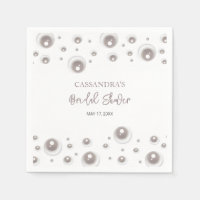 Minimal White Pearl Bridal Shower 