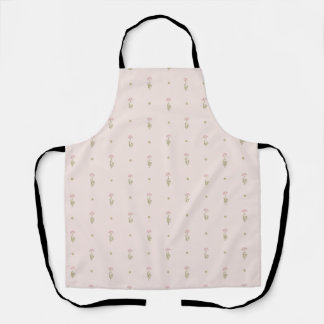 Minimal Wildflower Pattern with Dots Apron